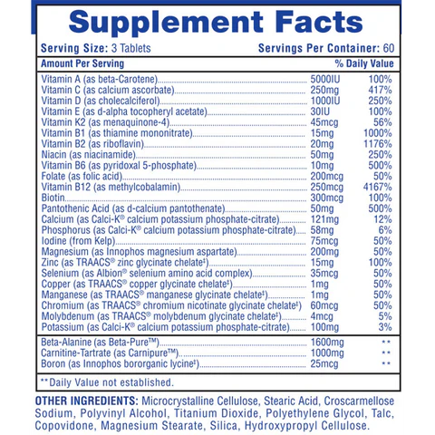 MUSCLEVITE-MULTIVITAMINICO