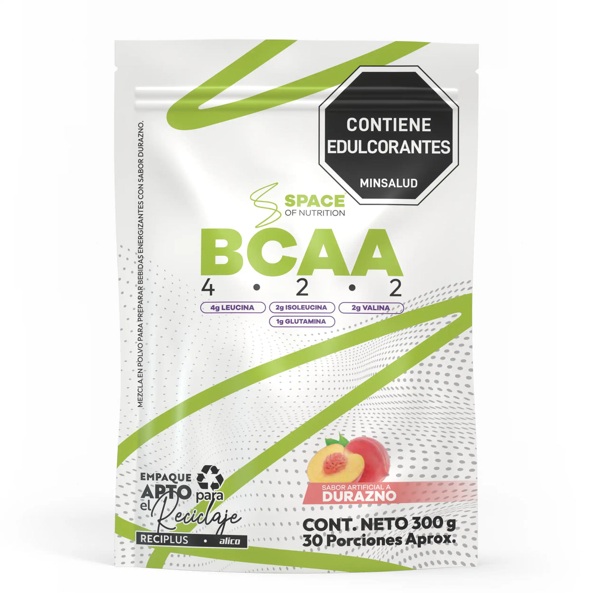 Aminoácidos con Glutamina BCAA 4.2.2 /300 g