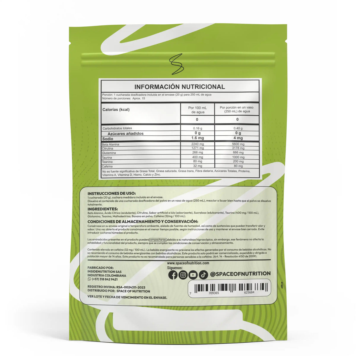 Pre Entreno en Polvo XPLOSION 300 g