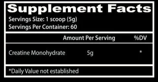 CREATINE INSANE 100 SERVICIOS