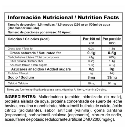 PROTEÍNA HIPERCALORICA / MEGAPLEX CREATINE POWER 10LB