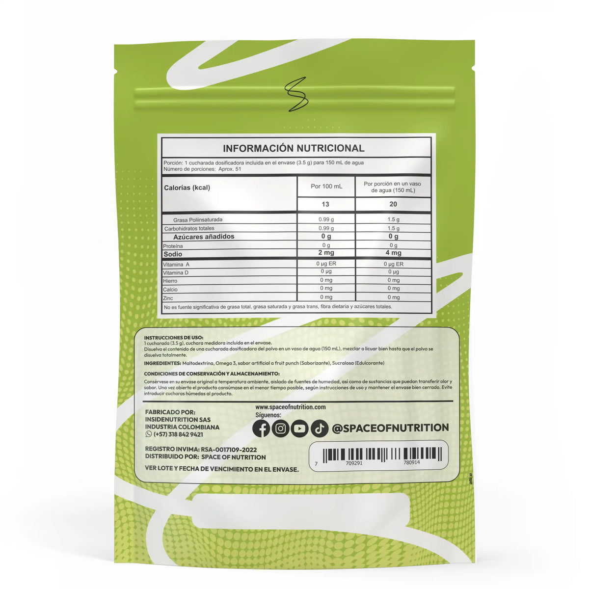 Omega 3 en Polvo OMEGA 3+ 179g