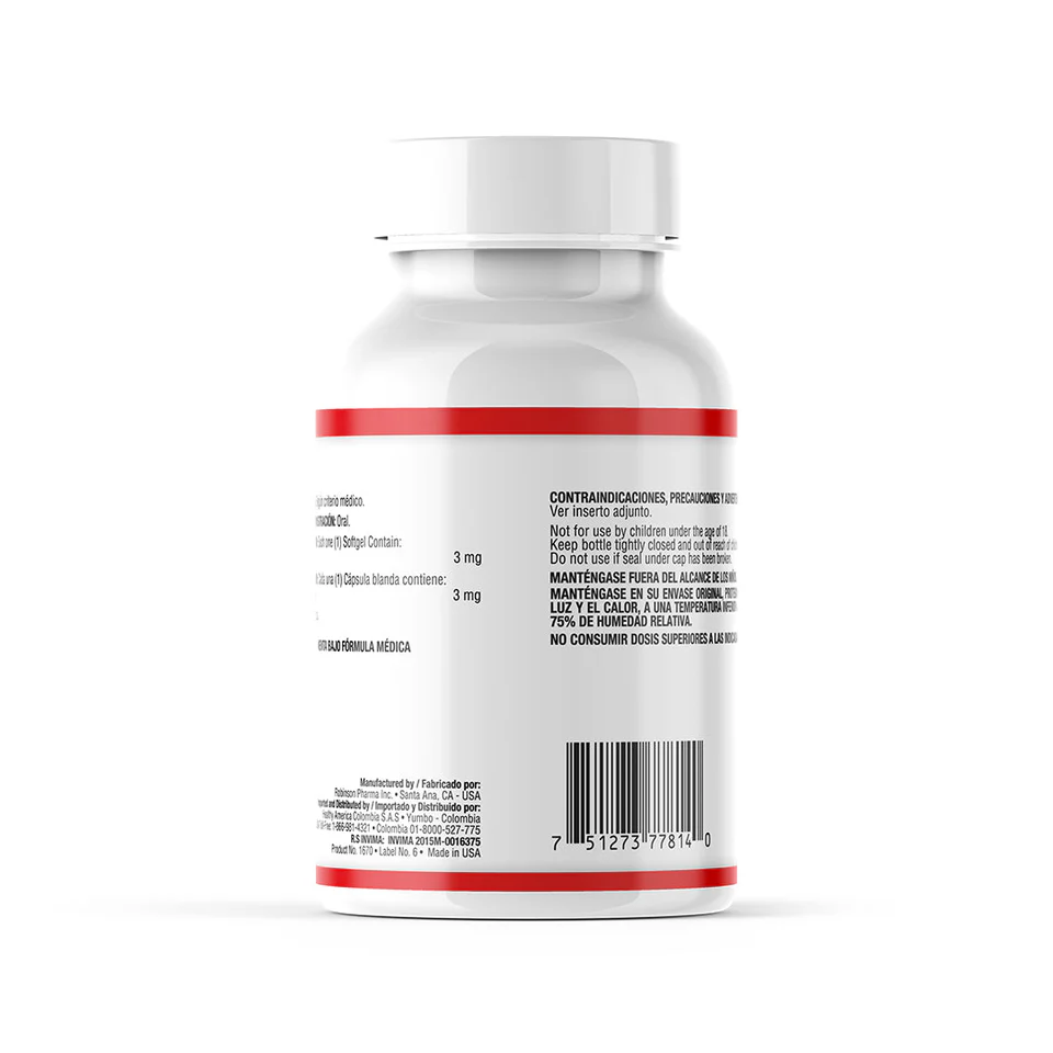 MELATONINA 3 MG 120 SOFTGELS